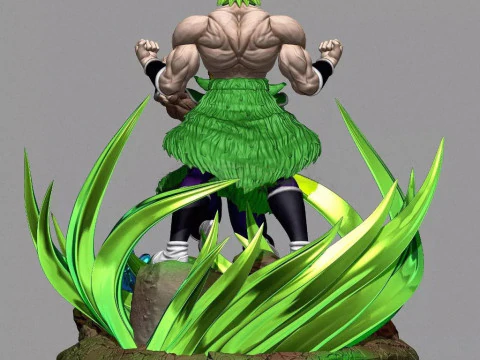 Broly Diorama 3D Print Model