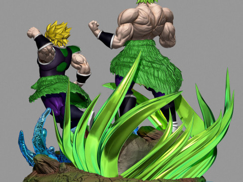 Broly Diorama 3D 프린트 모델