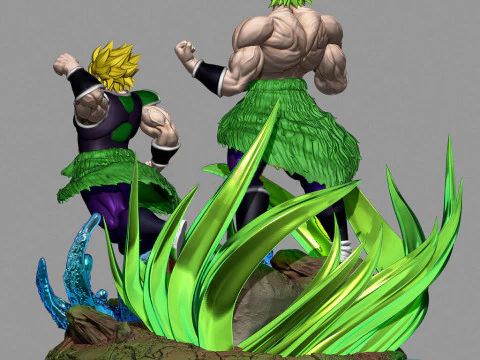 Broly Diorama 3D Print Model