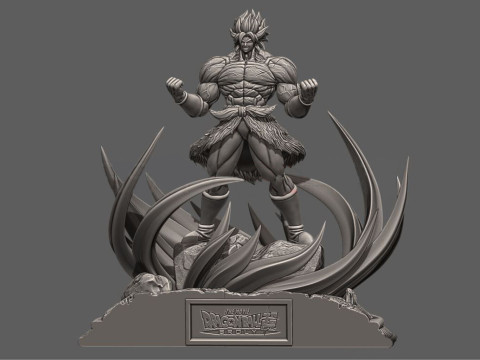 Broly Diorama 3D 프린트 모델