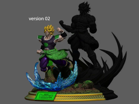 Broly Diorama 3D Print Model