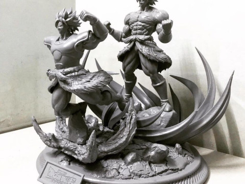 Broly Diorama 3D 프린트 모델