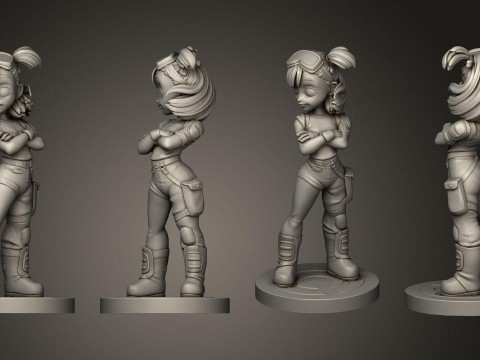 Bulma Dragon Ball Z 3Dプリントモデル