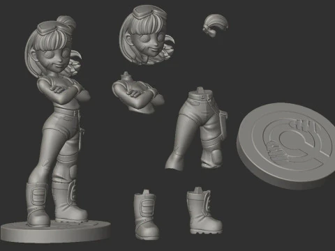 Bulma Dragon Ball Z 3D Print Model