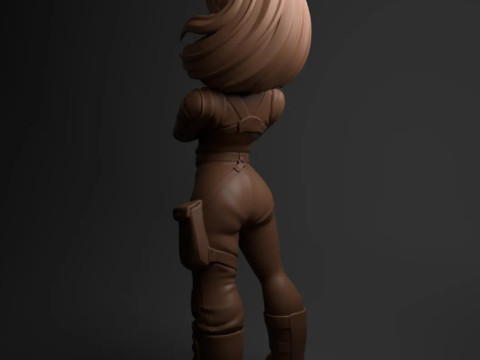 Bulma Dragon Ball Z 3Dプリントモデル