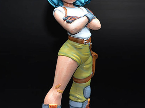 Bulma Dragon Ball Z 3Dプリントモデル