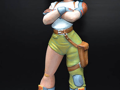 Bulma Dragon Ball Z 3Dプリントモデル