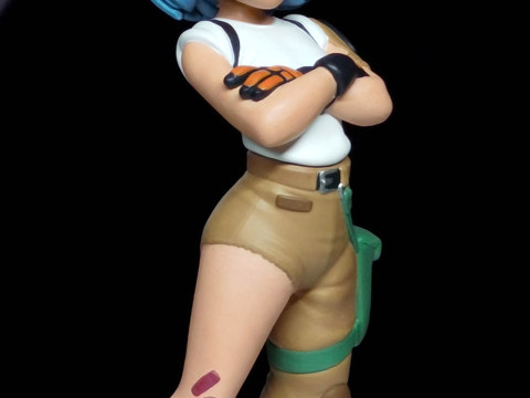 Bulma Dragon Ball Z 3Dプリントモデル