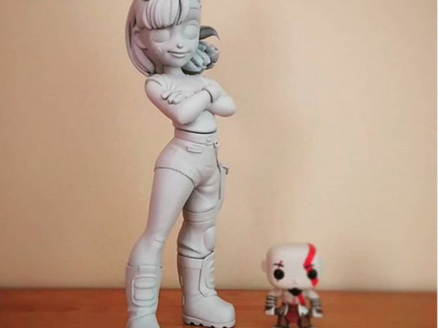 Bulma Dragon Ball Z 3Dプリントモデル
