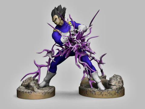 ドラゴンボール超 - ベジータ 3Dプリントモデル
