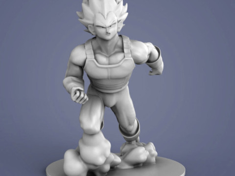 Vegeta Figurine Model Cetak 3D