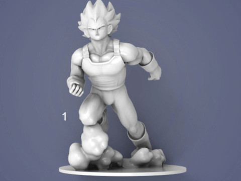 Vegeta Figurine 3D Print Model
