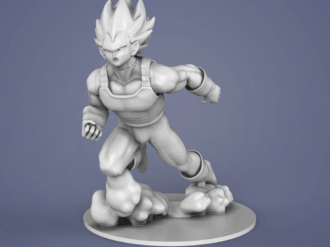 Vegeta Figurine 3D Print Model