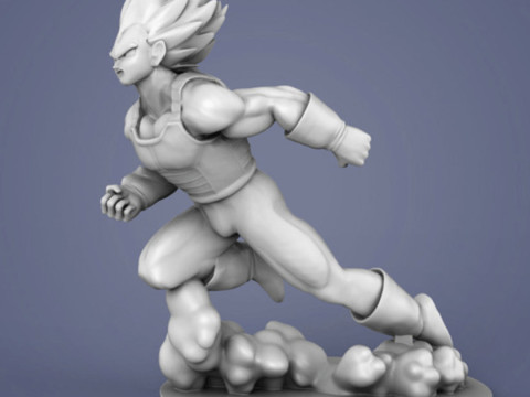 Vegeta Figurine 3D Print Model