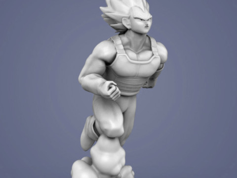 Vegeta Figurine 3D Print Model