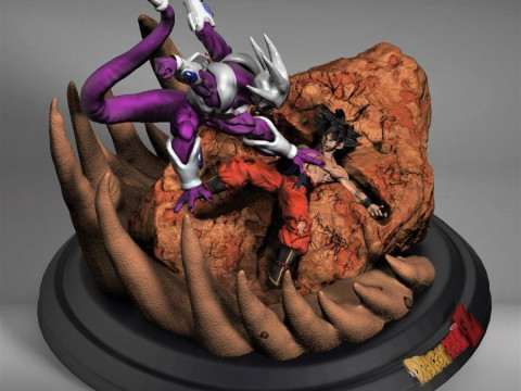 Cooler Vs Goku 3D Print Model