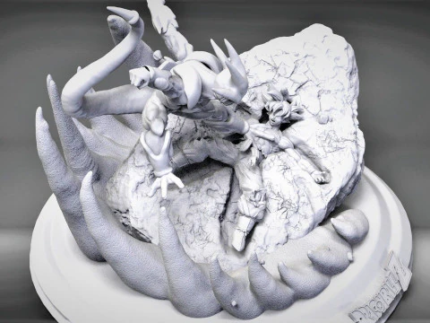 Cooler Vs Goku 3D Print Model