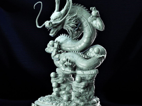 Shenron and Goku 3D Принт Модель