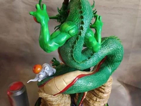 Shenron and Goku 3D Print Model