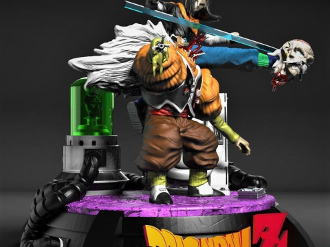 Android 17 vs Dr Gero 3D 프린트 모델