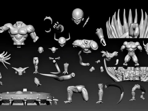 Frieza Evolutions 3D Print Model