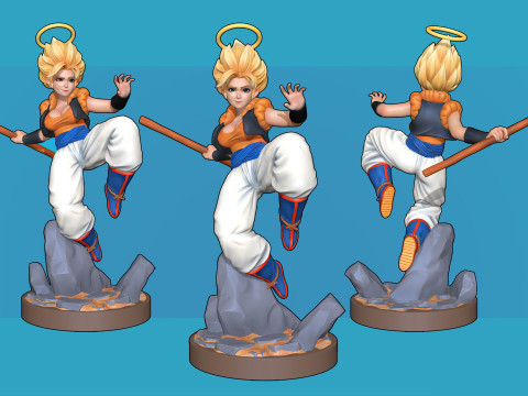 Gogeta Female Version 3D 打印模型