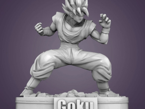 Goku Figurine 3D प्रिंट मॉडल