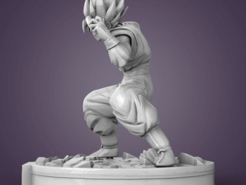 Goku Figurine 3Dプリントモデル