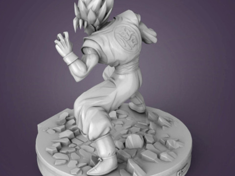 Goku Figurine 3Dプリントモデル