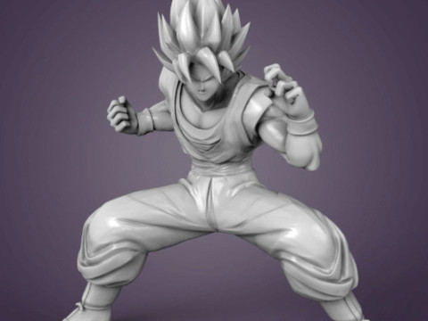 Goku Figurine 3Dプリントモデル