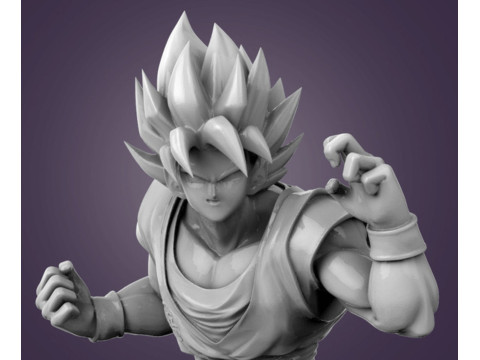 Goku Figurine 3Dプリントモデル