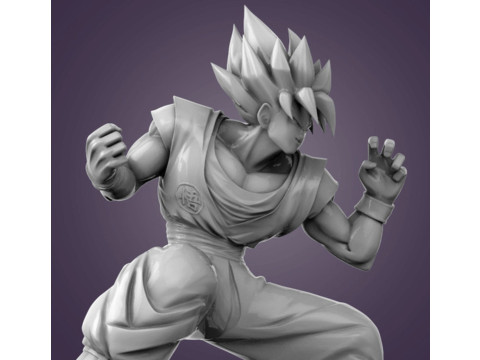 Goku Figurine 3Dプリントモデル
