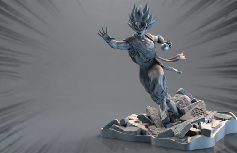 孙悟空雕像 3D 打印模型 .c4d .max .obj .3ds .fbx .stl .blend 