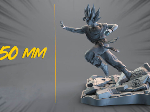 Son Goku Statue 3D Print Model