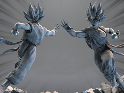 Son Goku Statue 3D Print Model