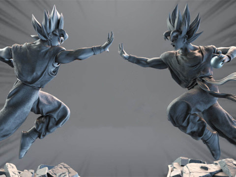 Son Goku Statue 3D Print Model