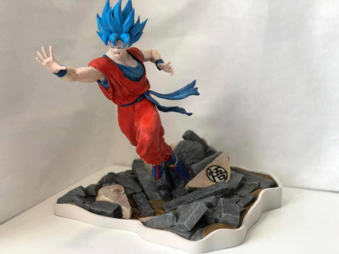 Son Goku Statue 3D Print Model