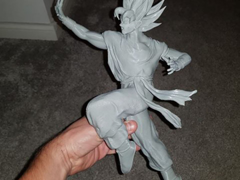 Son Goku Statue 3D Print Model
