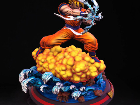 GOKU DRAGON BALL Z Modelo de impresión 3D