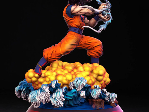 GOKU DRAGON BALL Z Modelo de impresión 3D