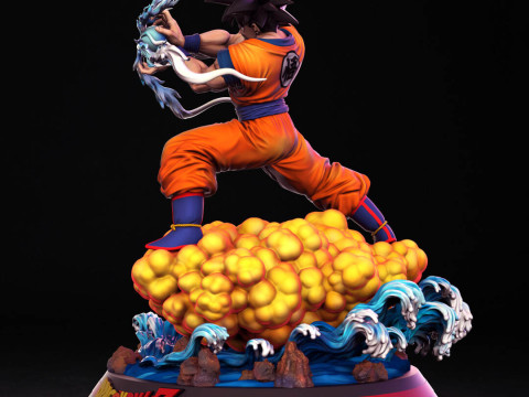 GOKU DRAGON BALL Z Modelo de impresión 3D