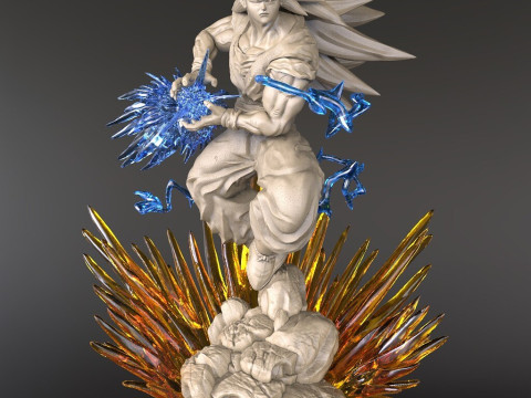 Goku SSJ3 Figurine 3D printmodel