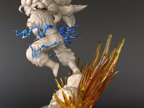 Goku SSJ3 Figurine 3D Print Model