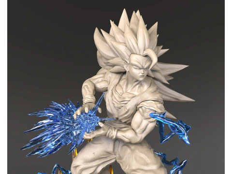 Goku SSJ3 Figurine 3D Print Model