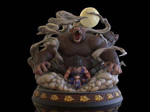 Goku Tranformation 3D Принт Модель