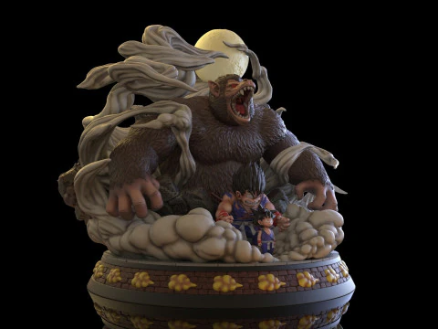 Goku Tranformation 3D Print Model