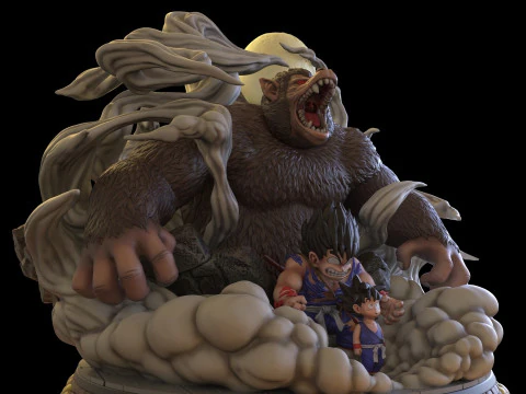Goku Tranformation 3D Print Model
