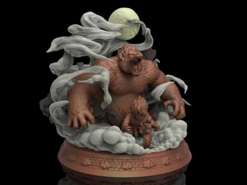 Goku Tranformation 3D Print Model