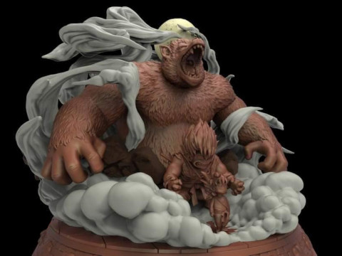 Goku Tranformation 3D 프린트 모델