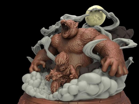 Goku Tranformation 3D 프린트 모델